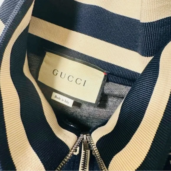 Gucci Navy and White Patterned Jacket - Picture 3 of 7